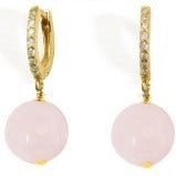 Georgia Rose Quartz Drop Earrings