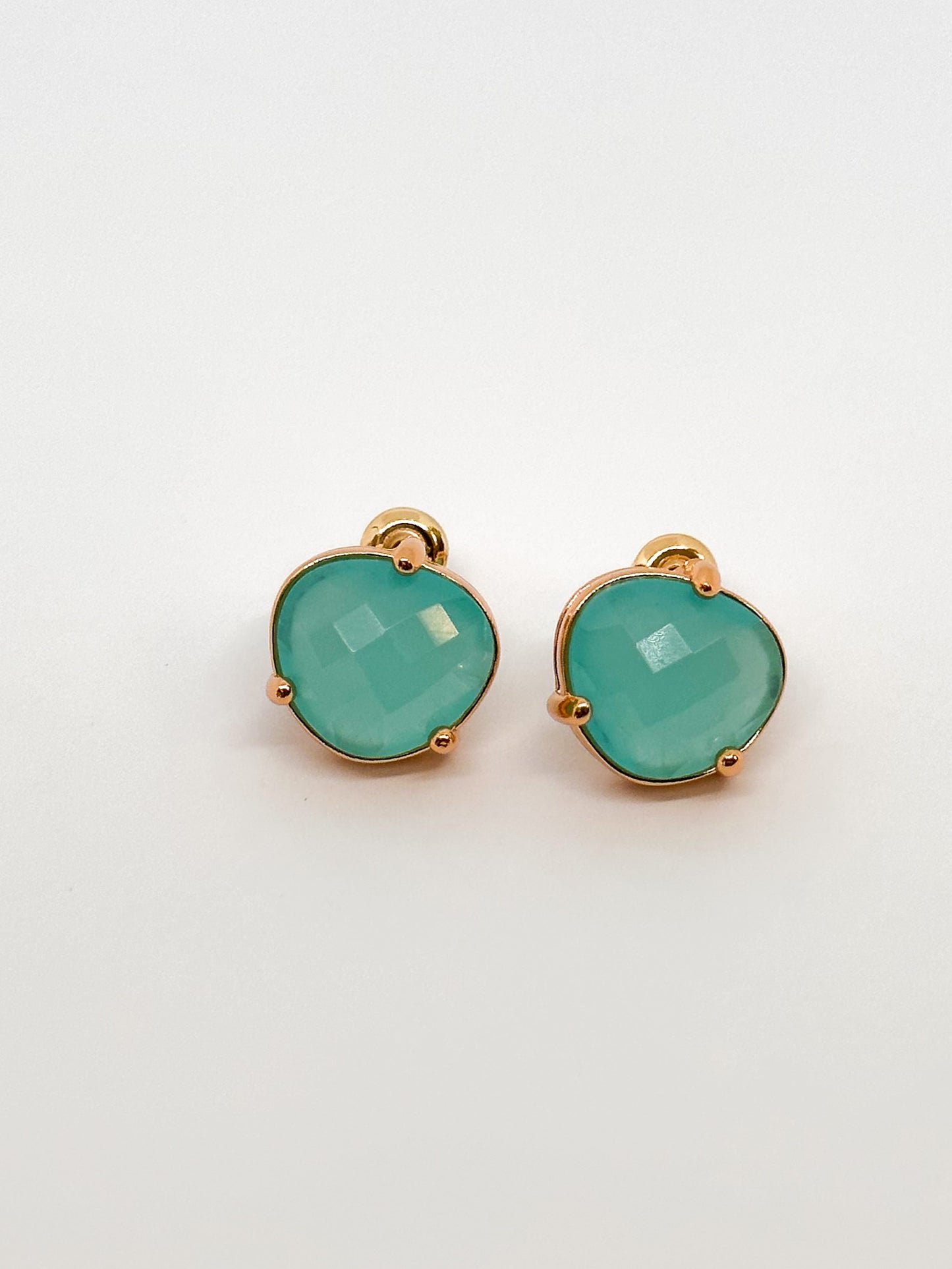 Ava Rock Candy Light Blue Jade Earrings